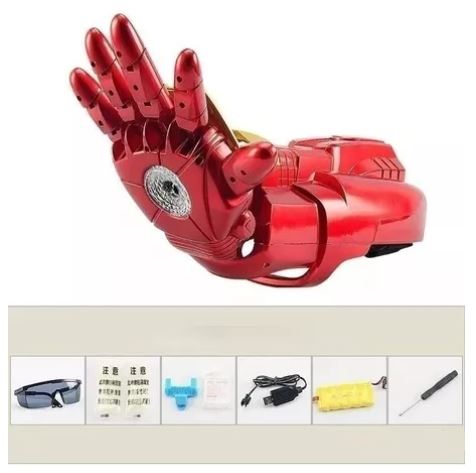 Brazo de IRON MAN pistola HIDROGEL